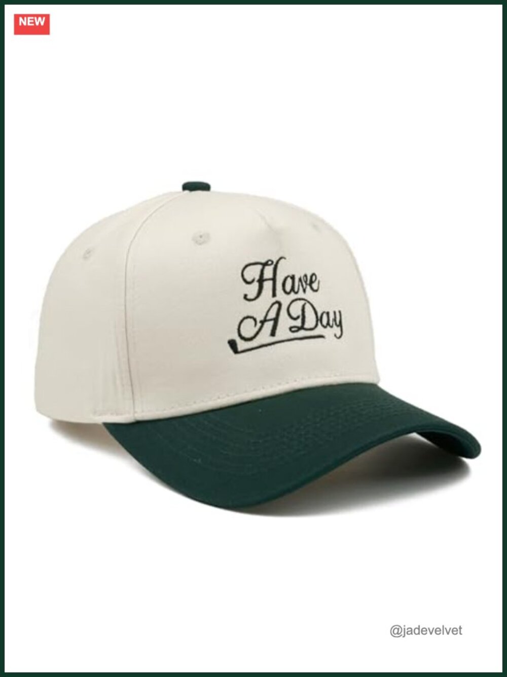 Cotton Baseball Cap with Embroidered Phrase Adjustable Unisex Hat - Picture 4 of 6
